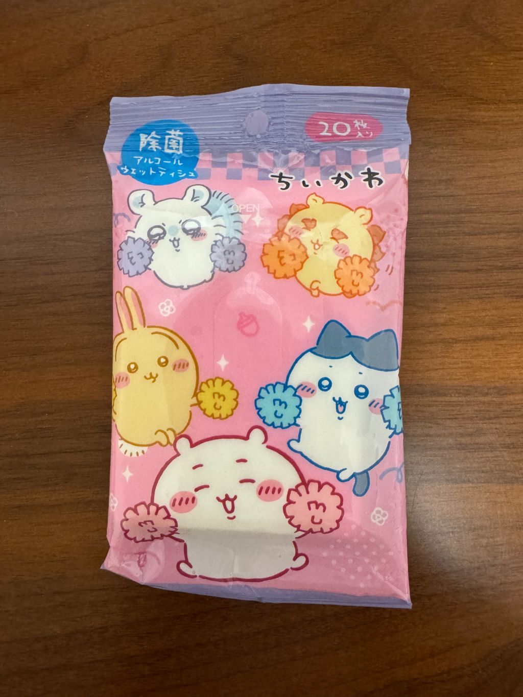 セリア ちいかわ除菌ウェットティッシュ ちいかわが可愛い!