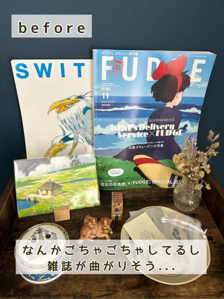 550円のA4カタログスタンド
ダイソーの整理前