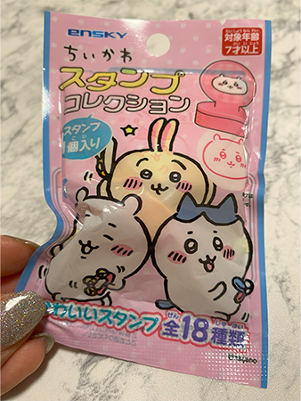セリアで買ったちいかわスタンプコレクション