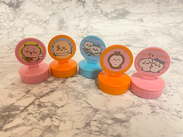 ちいかわスタンプコレクション5種類の見た目はこちら
