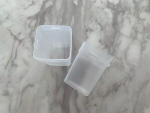 くつした整理カップ Can Do（キャンドゥ） を使った収納アイデア！コスメや電池入れに使ってみた