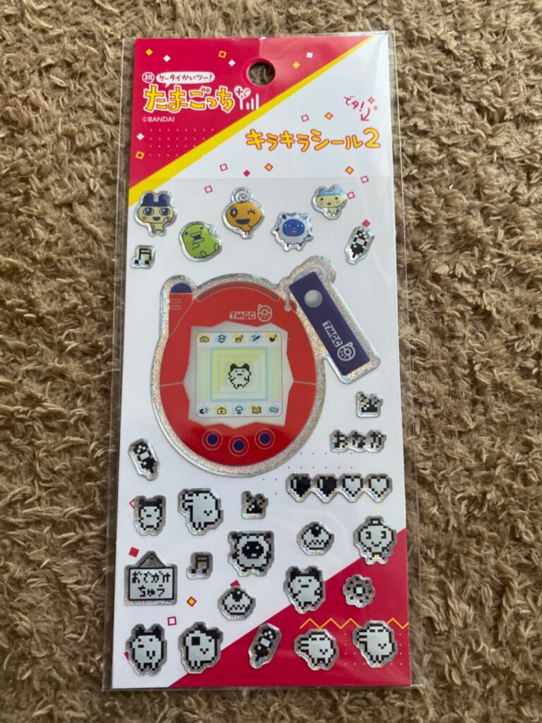 たまごっちキラキラシール2 セリア レビュー 1枚目