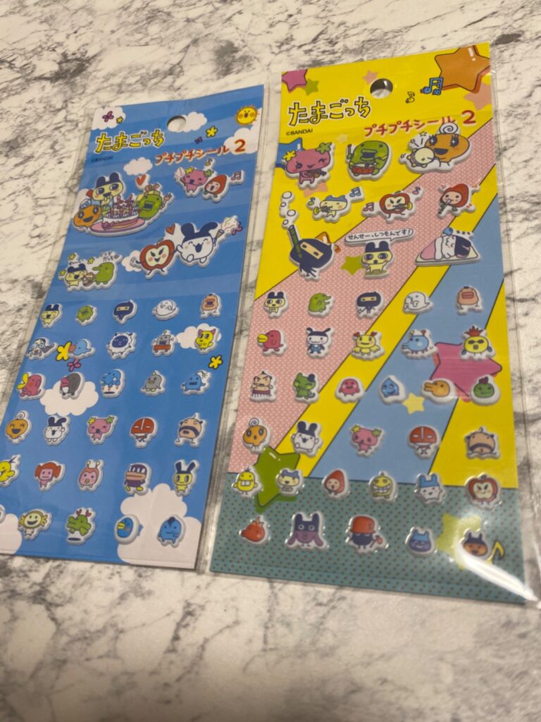 たまごっちプチプチシール2 セリア たまごっちシール第2弾