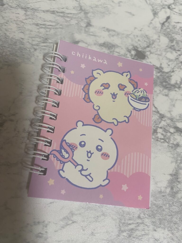 セリア ちいかわ リングメモ帳 100均で売っていたのを購入！可愛い！