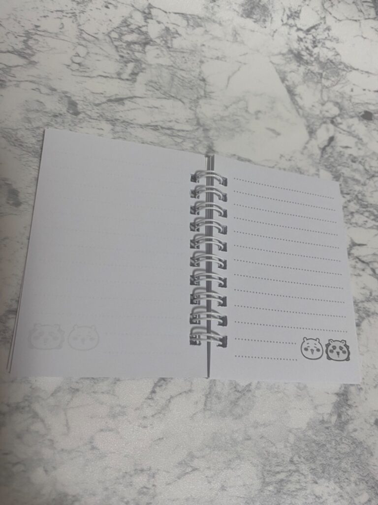 セリア ちいかわ リングメモ帳 100均で売っていたのを購入！可愛い！
