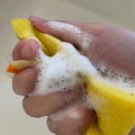 まるごと抗菌キッチンスポンジ（ソフト、２個） ダイソー レビュー 2枚目