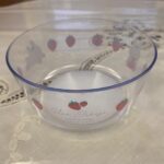 クリアボウル いちご セリア ちょっとした惣菜やおかずの入れ物として購入