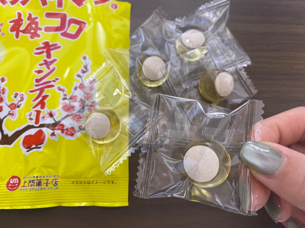 スッパイマン梅コロキャンディー ダイソー 梅タブレットをべっこう飴で包んだキャンディ