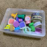 中が見えるBOX セリア 細々したものを見やすくスッキリ収納！