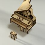 精密ウッドクラフト 楽器 ピアノ セリア 不器用でも作れるのに高クオリティ！