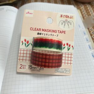 クリア素材のマステが可愛すぎる