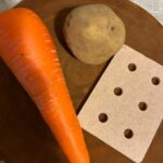 野菜の皮むきスポンジ Can Do（キャンドゥ） 擦るだけで野菜の皮が剥ける