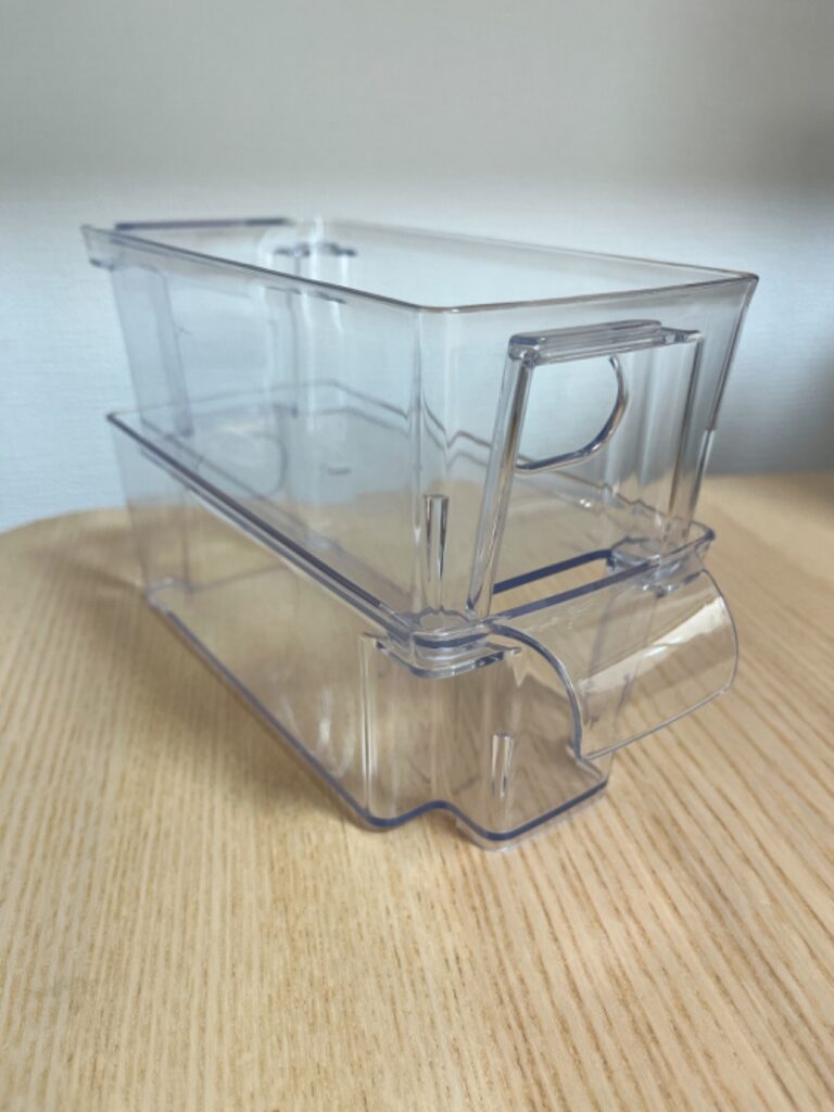 スタックができるクリア冷蔵庫収納ケース ダイソー レビュー 3枚目