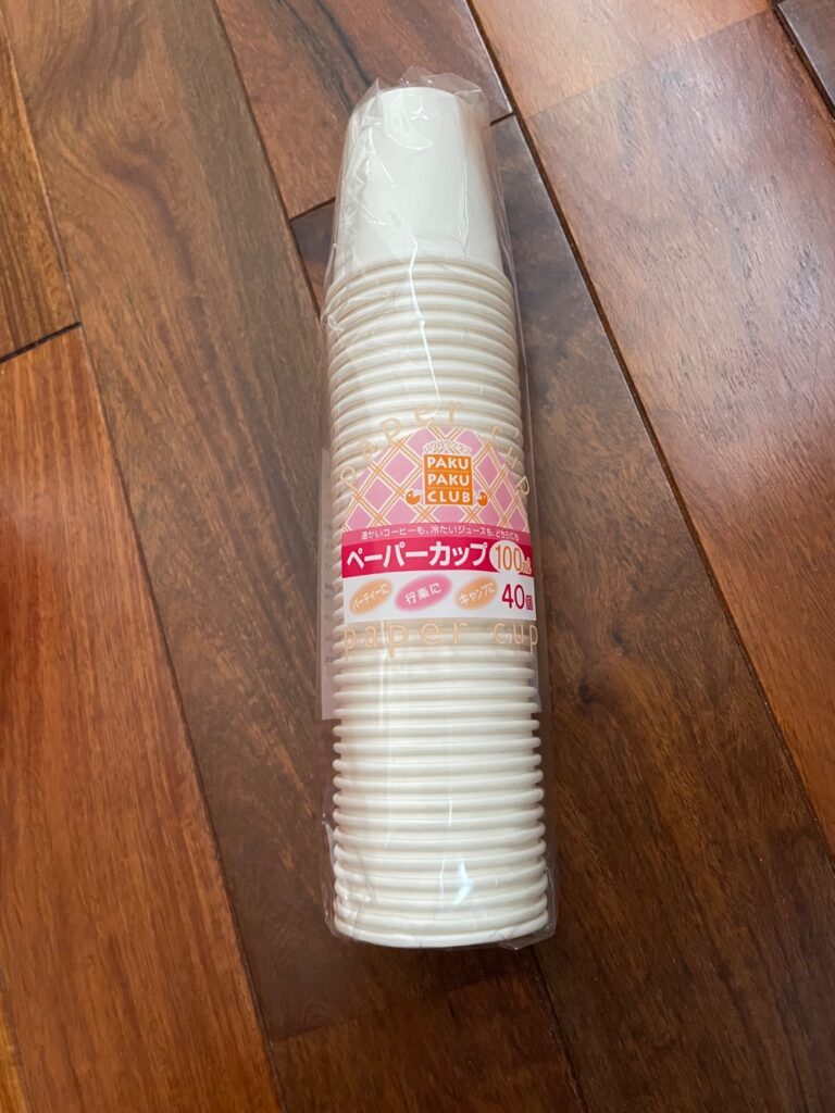 ペーパーカップ セリア レビュー 1枚目