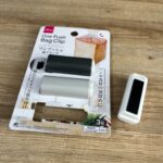 ワンプッシュ袋クリップ ダイソー 磁石付きなので使わない時は貼って収納