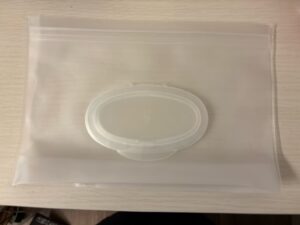 ジッパーを空けて入替が便利