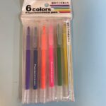 蛍光ペン6色入り セリア 文房具の代表アイテム！