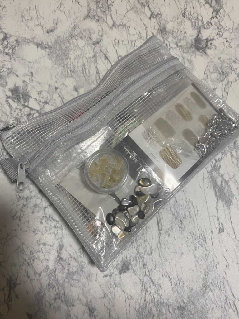 PVCネットポーチ　B6 セリア 細々したものをスッキリ収納