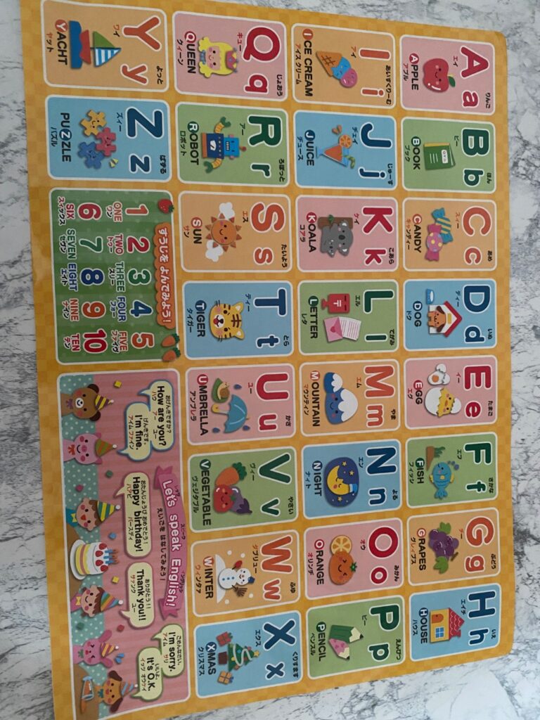 おふろでおけいこABC ダイソー アルファベットから学ぶのに最適
