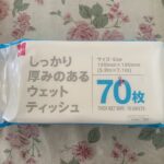 しっかり厚みのあるウェットティッシュ ダイソー 食卓での口拭き・手拭きとして購入