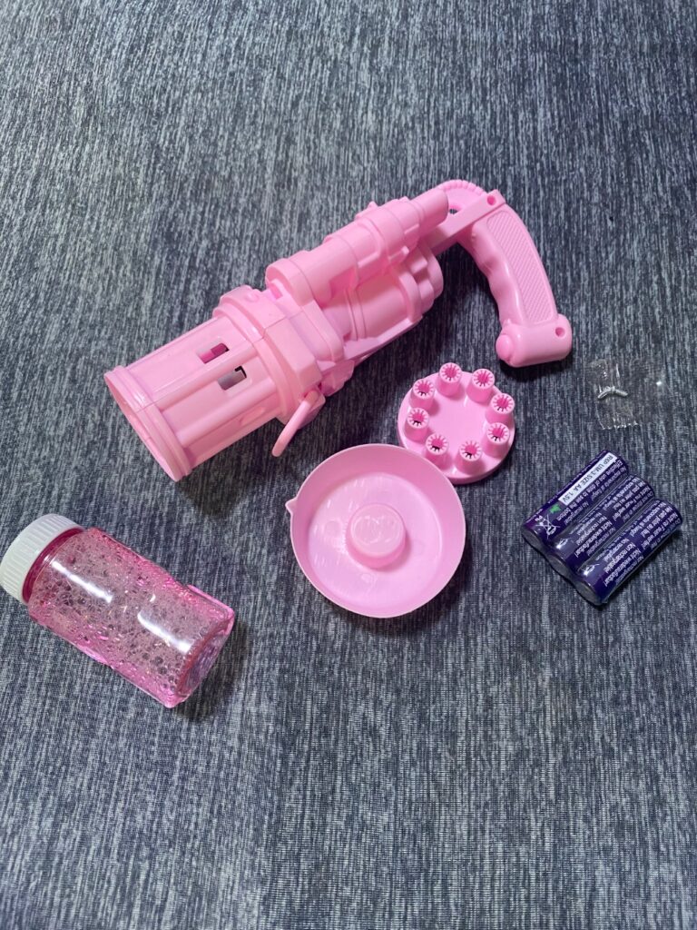 ガトリングバブルガン ダイソー ぶどうみたいなシャボン玉ができる