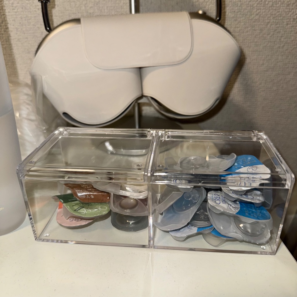 クリアケースダブル ダイソー コンタクトレンズの収納のため購入