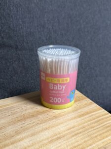 乳児の耳、鼻掃除に使用