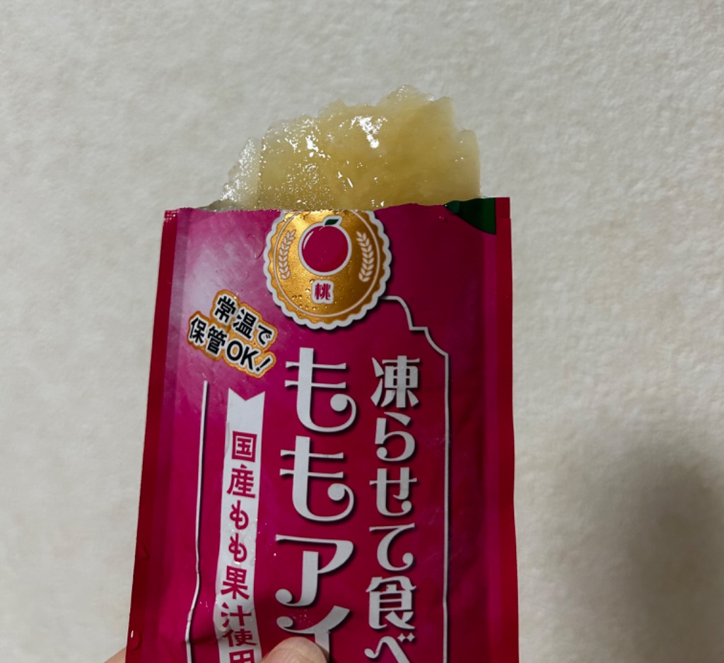 凍らせて食べるももアイス ダイソー 濃厚で美味しい