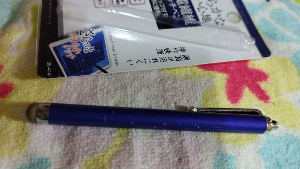 導電繊維タッチペン 110円 ワッツ ワッツ クリップ付きでポケットに刺せる