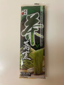 抹茶の香りがそばと合う