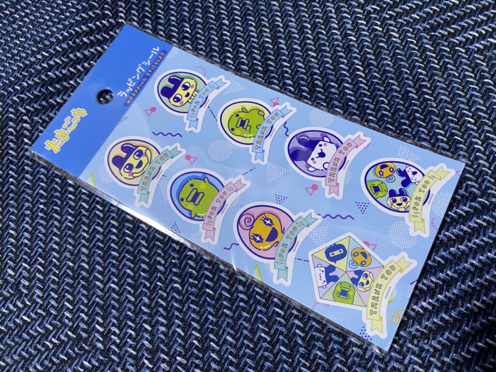 ダイソーたまごっちコラボ商品　ラッピングシール