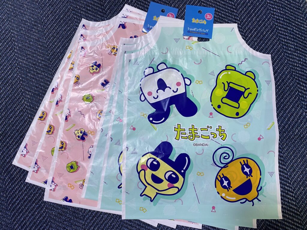 ダイソーたまごっちコラボ商品　ショッピングバッグ