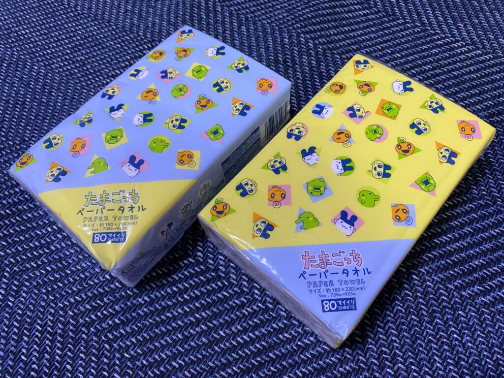 ダイソーたまごっちコラボ商品　ペーパータオル