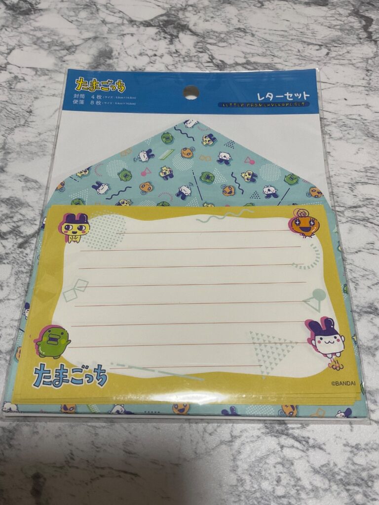 たまごっち　レターセット ダイソー レビュー 1枚目
