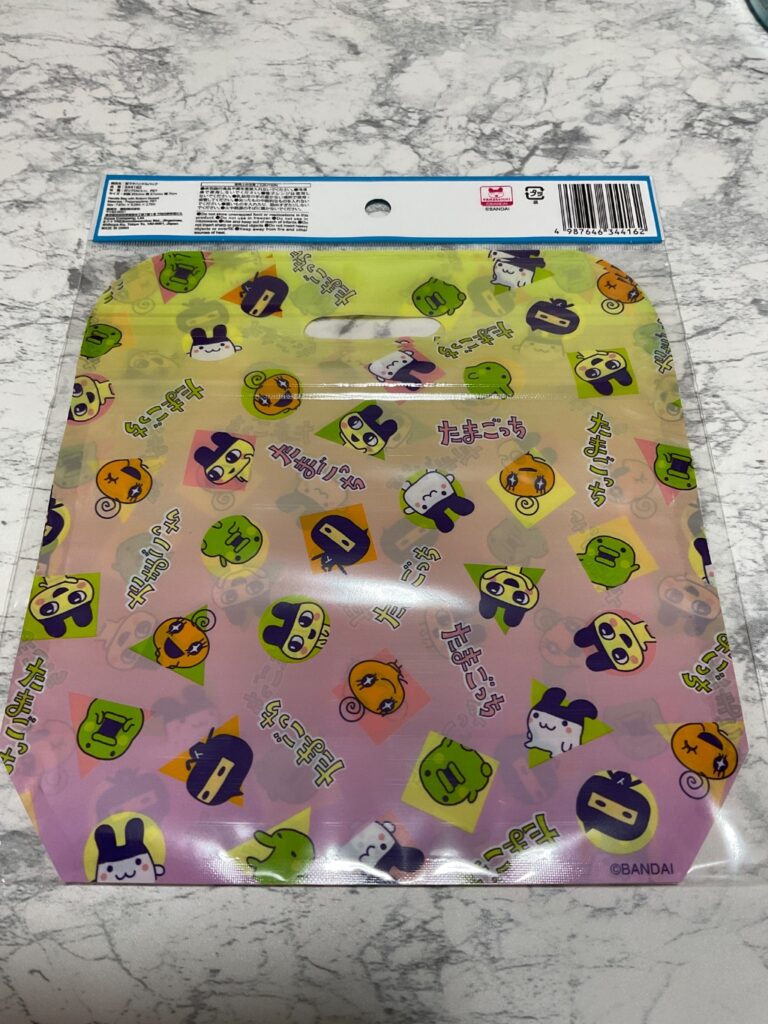 たまごっち　底マチハンドルバッグ ダイソー ダイソーとたまごっちのコラボ商品！