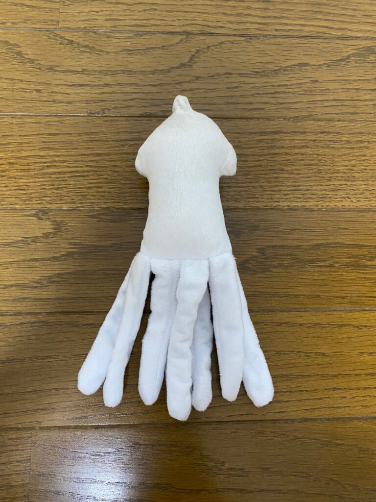 イカのおもちゃ THREEPPY（スリーピー） 犬のおもちゃとして使用