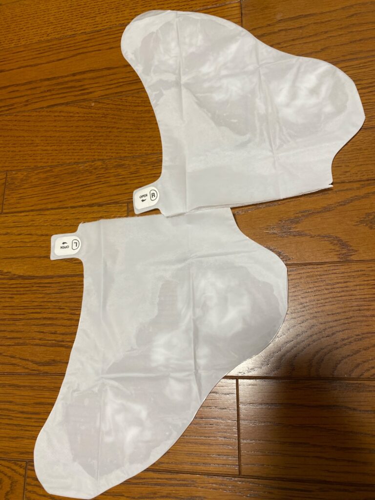 足先しっとりフットマスクパック ダイソー ウケるけどやらないよりマシ。笑
