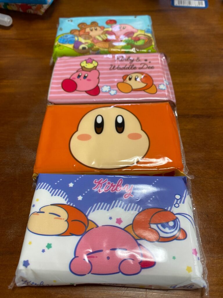 星のカービィ　ポケットティッシュミニ ダイソー イラスト2種類同時に販売？！