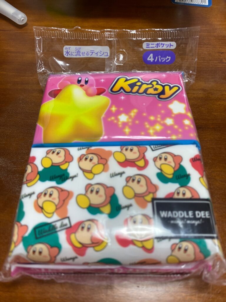 星のカービィ　ポケットティッシュミニ ダイソー カービィ好きにはたまらない！