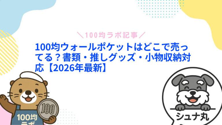 100均ウォールポケットはどこで売ってる？書類・推しグッズ・小物収納対応【2026年最新】