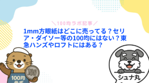 1mm方眼紙はどこに売ってる?セリア・ダイソー等の100均にはない?東急ハンズやロフトにはある?1