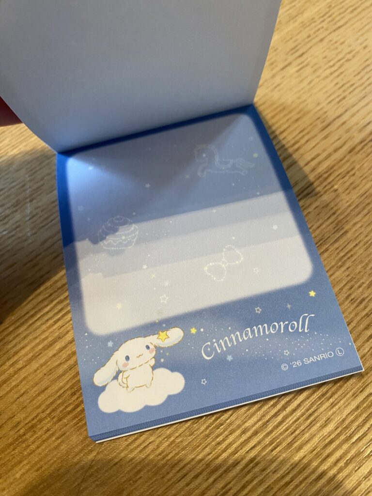 シナモロール　メモ帳をCan Do（キャンドゥ）で購入した口コミ写真（4枚目）