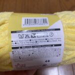 ブランケットヤーン（イエロー）をダイソーで購入した口コミ写真（2枚目）