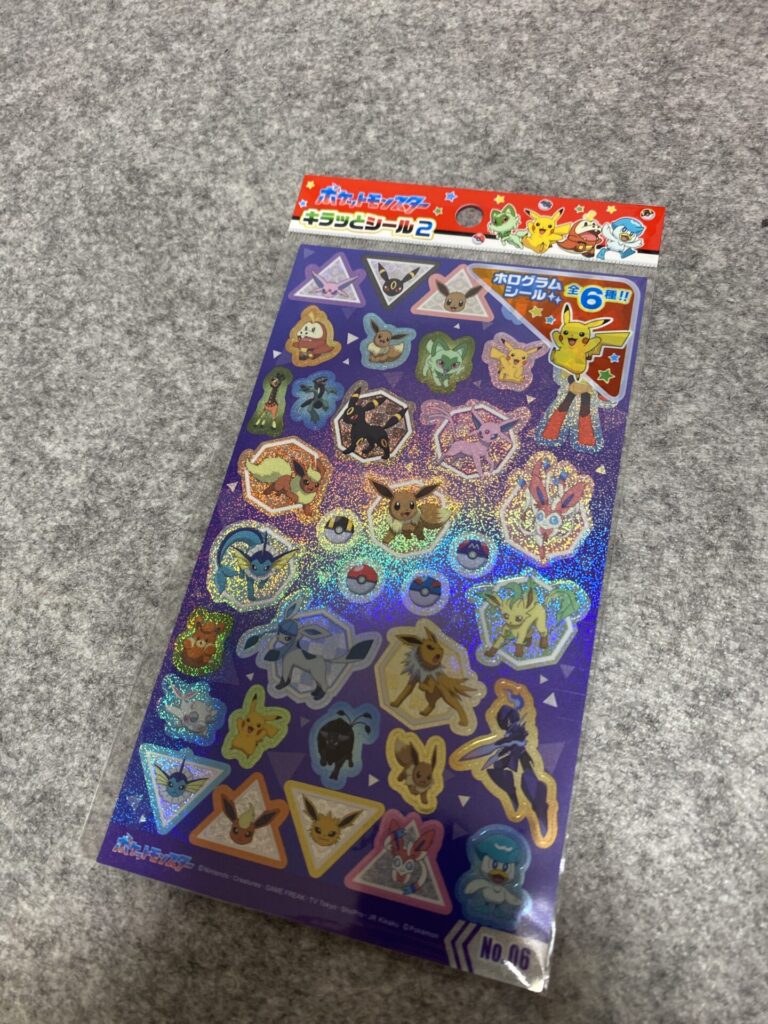 ポケモンキラっとシール2 No.6 セリア レジンを重ねてぷっくりシールにDIY！