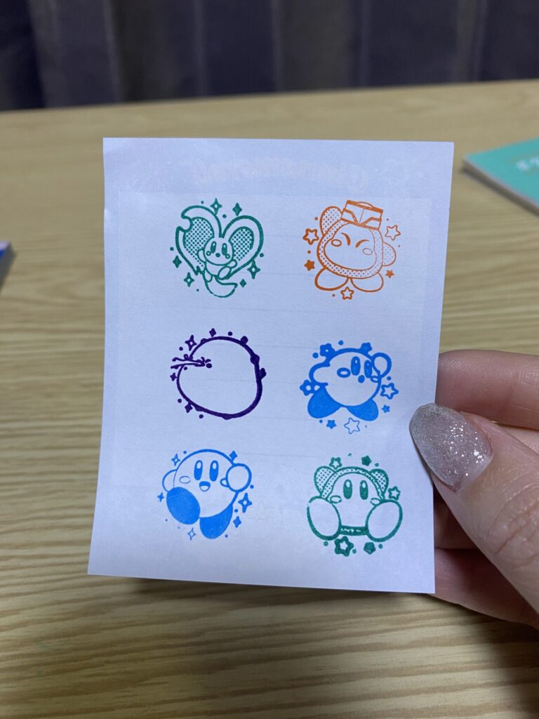 星のカービィ　スタンプコレクションをセリアで購入した口コミ写真（3枚目）