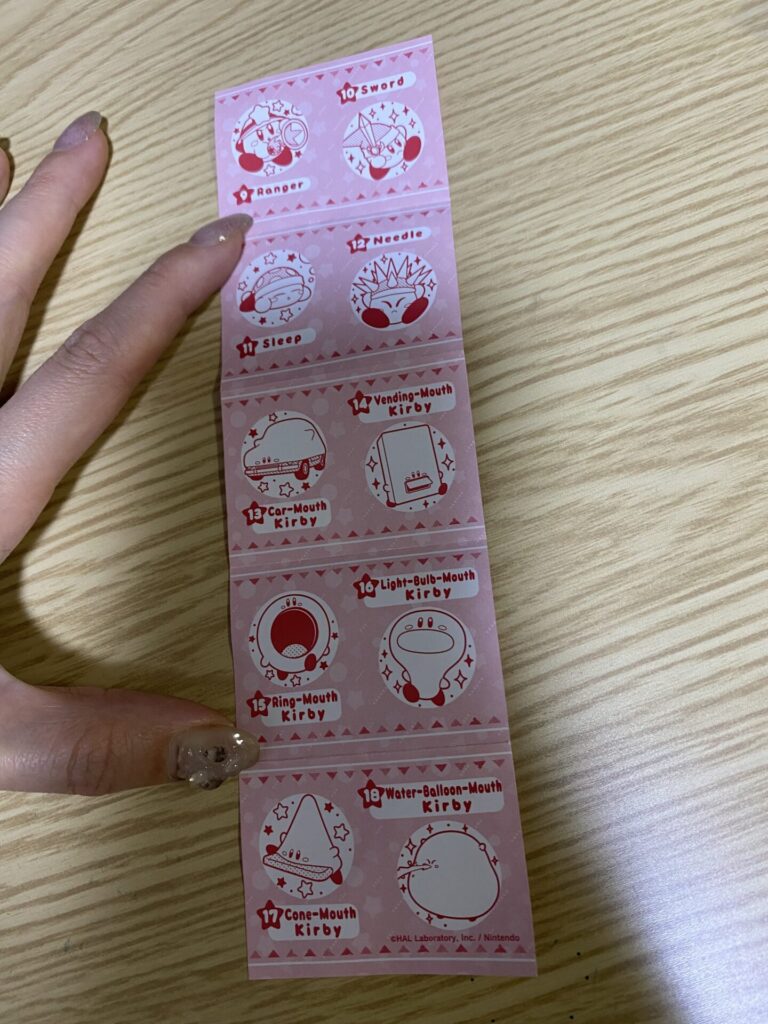 星のカービィ　スタンプコレクションをセリアで購入した口コミ写真（5枚目）