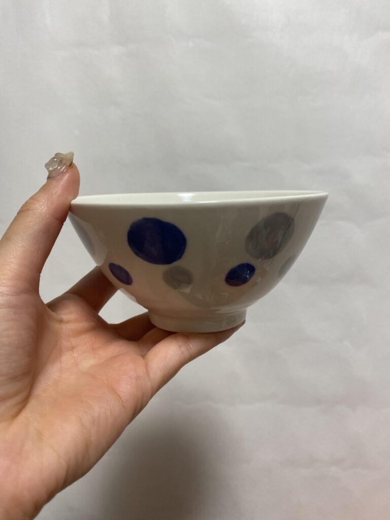 水玉 茶碗をセリアで購入した口コミ写真（4枚目）