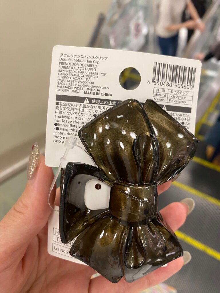 ダブルリボン型バンスクリップをダイソーで購入した口コミ写真（2枚目）