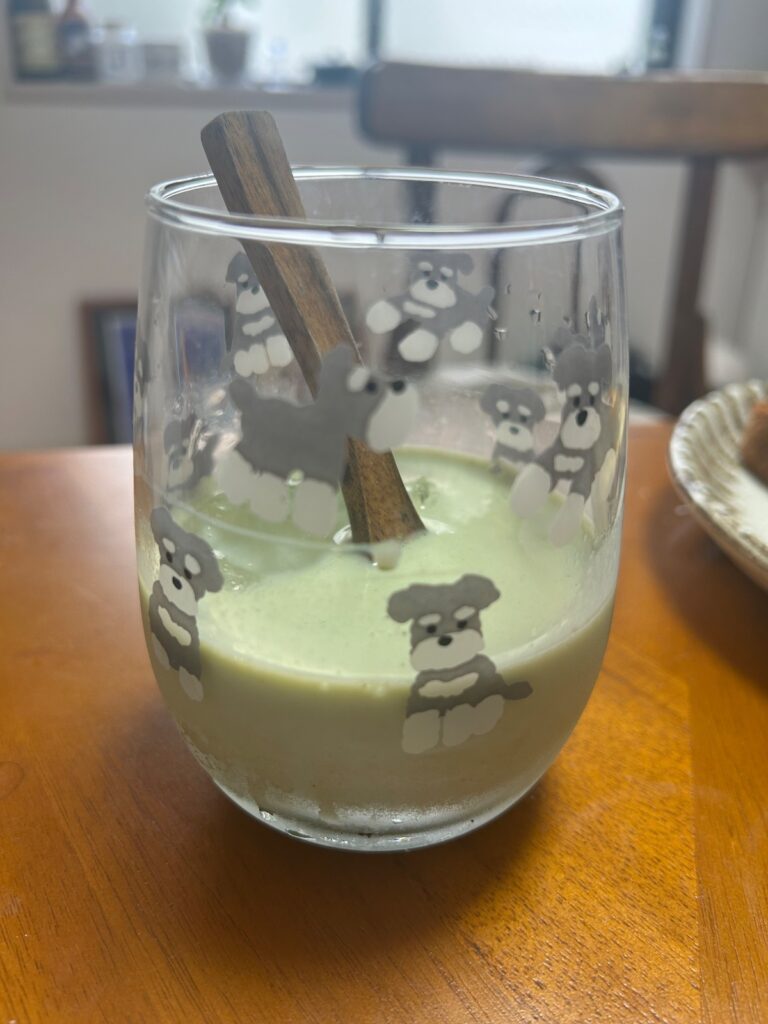 牛乳で作る抹茶ラテをダイソーで購入した口コミ写真（4枚目）