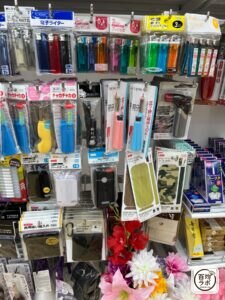 電子ライターの100均売り場写真